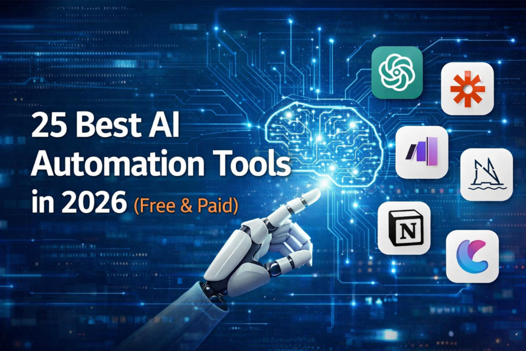 25 best AI automation tools in 2026 illustration